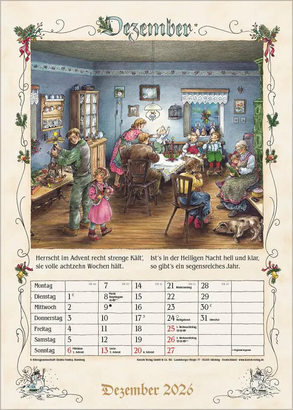 Bild: 9783731883739 | Bauernkalender 2026 | Verlag Korsch | Kalender | 13 S. | Deutsch
