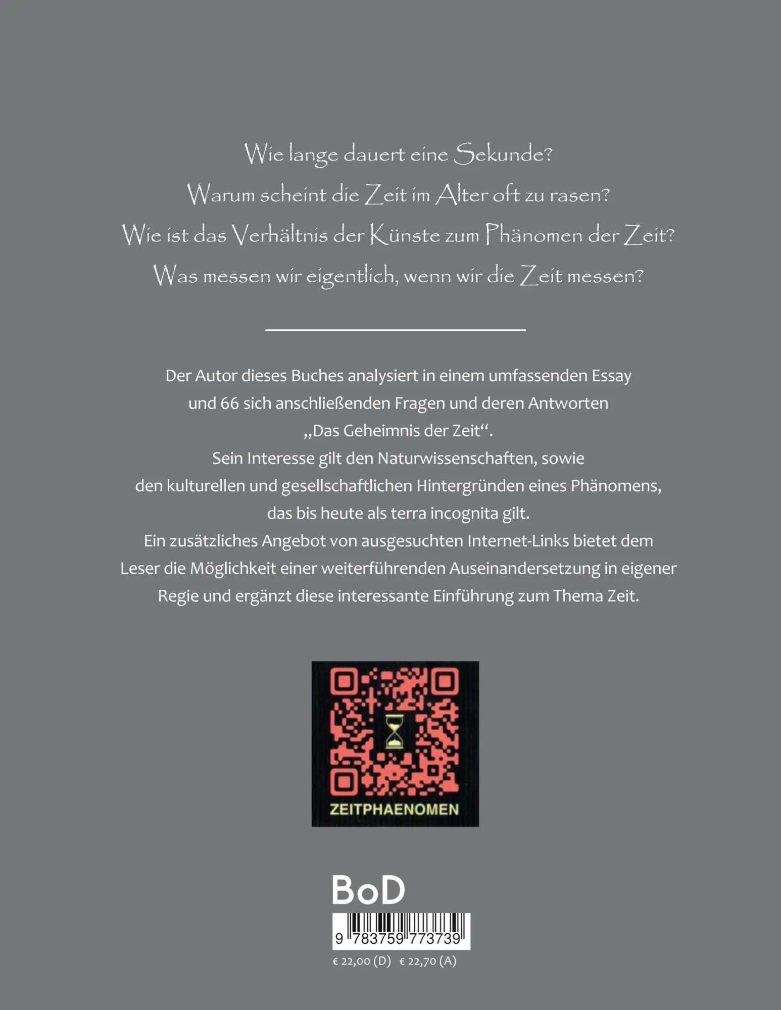 Rückseite: 9783759773739 | Das Geheimnis der Zeit | Warum Zeit nicht immer gleich Zeit ist | Buch