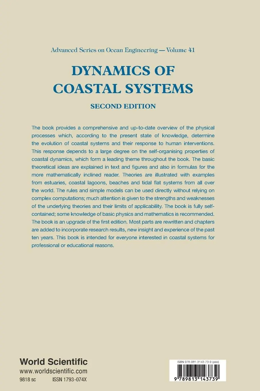 Rückseite: 9789813143739 | DYNAMIC COASTAL SYS (2ND ED) | Dronkers Job | Taschenbuch | Englisch
