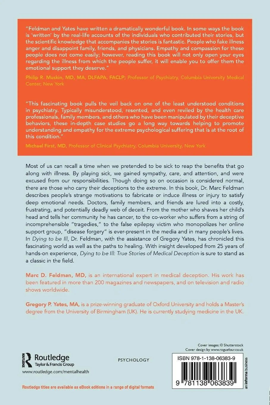 Rückseite: 9781138063839 | Dying to be Ill | True Stories of Medical Deception | Feldman (u. a.)