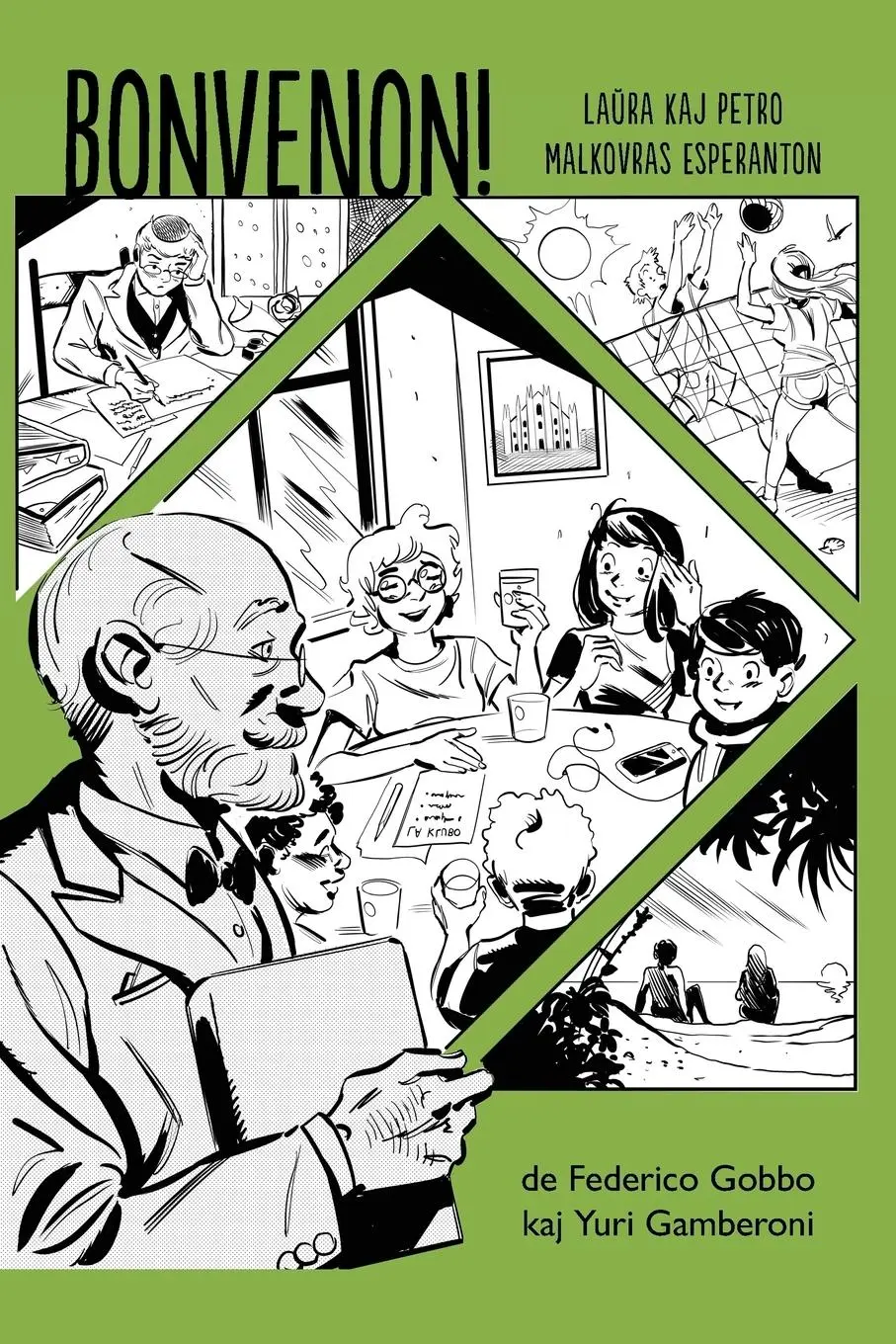 Cover: 9781595693839 | Bonvenon! - Komikso en Esperanto: Laura kaj Petro malkovras Esperanton