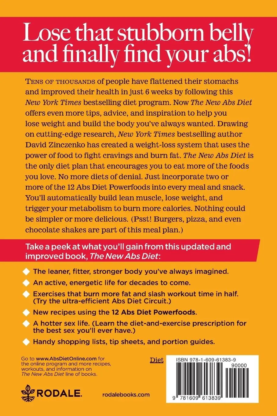 Rückseite: 9781609613839 | The New Abs Diet | David Zinczenko (u. a.) | Taschenbuch | Englisch