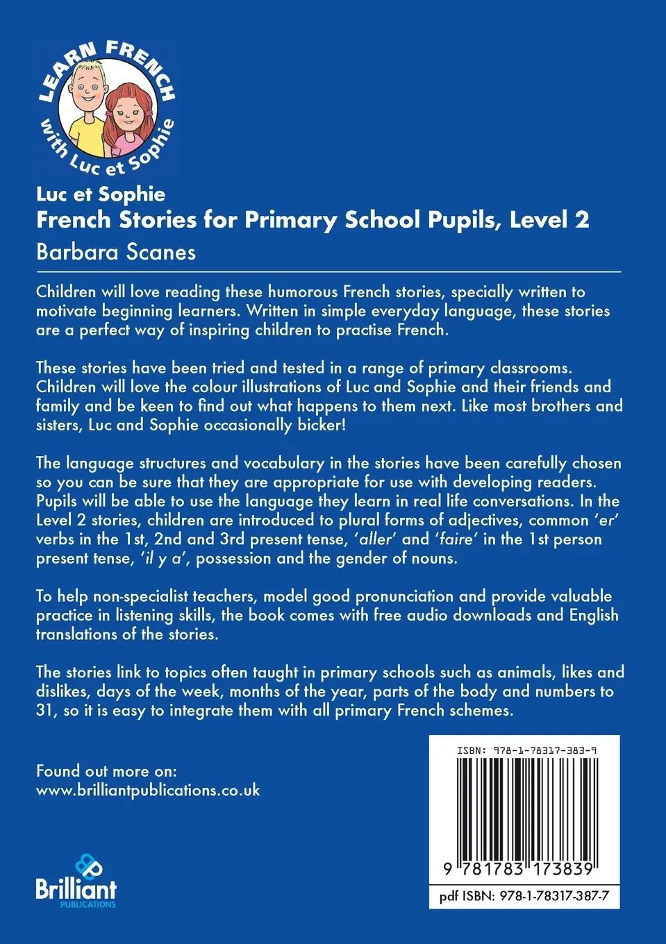 Rückseite: 9781783173839 | Luc et Sophie French Stories for Primary School Pupils, Level 2 | Buch