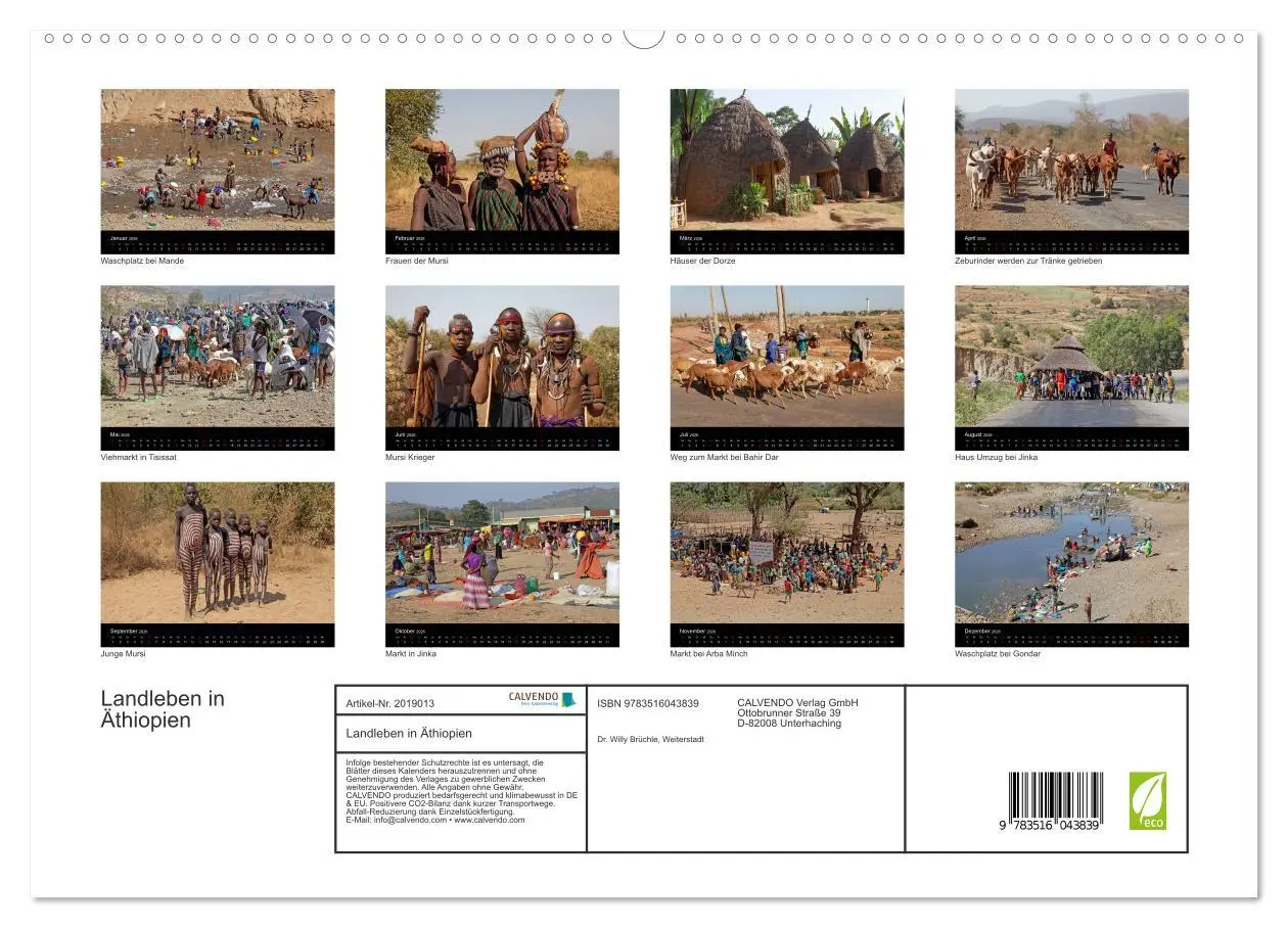 Bild: 9783516043839 | Landleben in Äthiopien (hochwertiger Premium Wandkalender 2026 DIN...