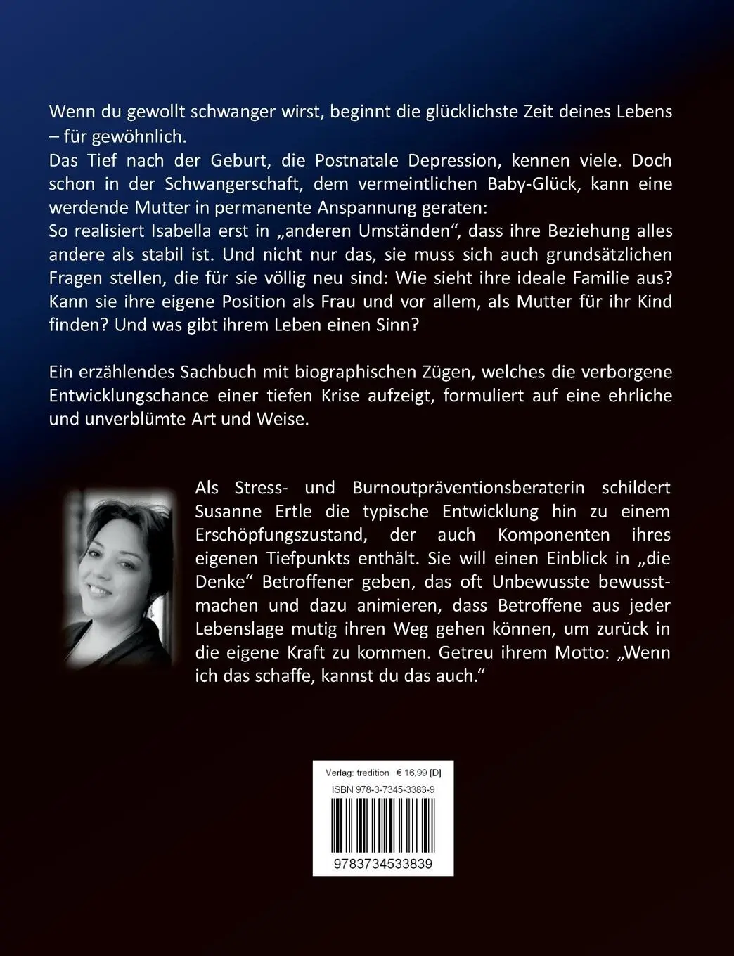 Rückseite: 9783734533839 | Burnout im Baby-Glück? | Susanne Ertle | Taschenbuch | 224 S. | 2016