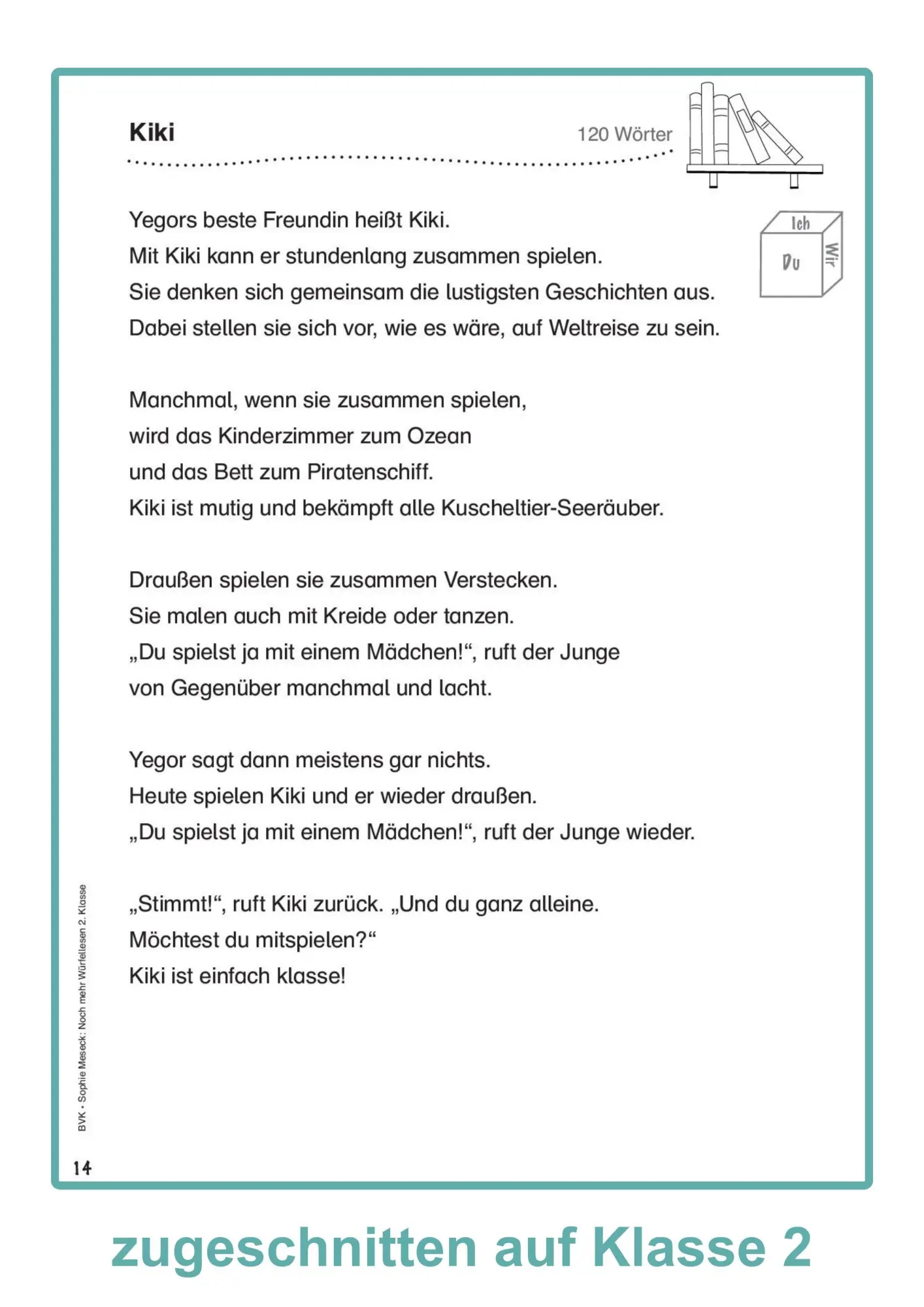 Bild: 9783965203839 | Noch mehr Würfellesen 2. Klasse | Sophie Meseck | Broschüre | Lesezeit