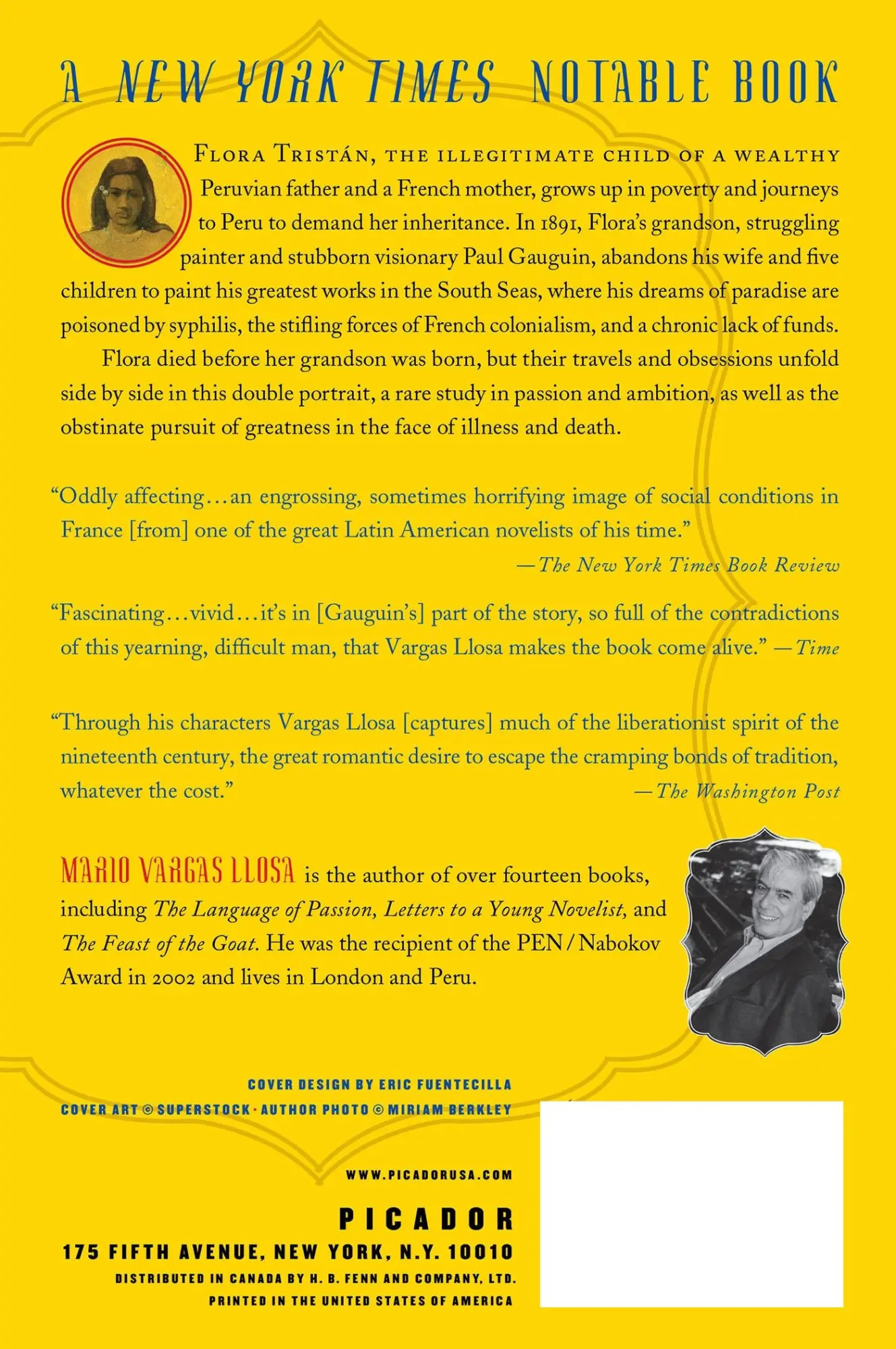 Rückseite: 9780312424039 | The Way to Paradise | Mario Vargas Llosa | Taschenbuch | Englisch