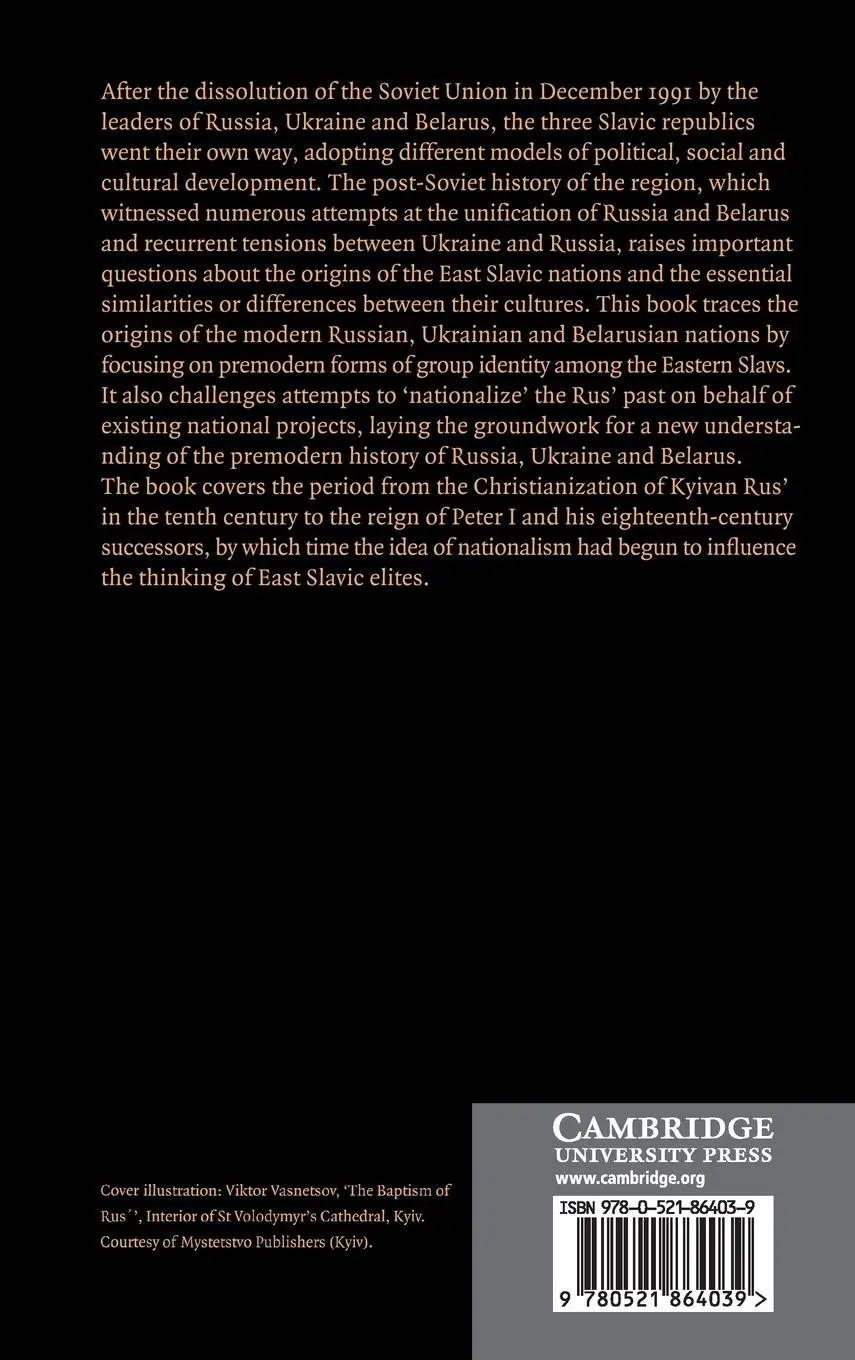 Rückseite: 9780521864039 | The Origins of the Slavic Nations | Serhii Plokhy | Buch | Englisch