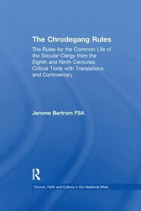Cover: 9781138254039 | The Chrodegang Rules | Jerome Bertram | Taschenbuch | Englisch | 2017