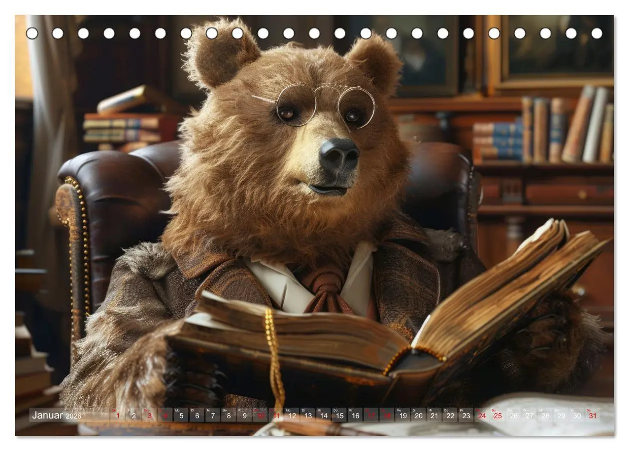 Bild: 9783457454039 | Bären im Büro (Tischkalender 2026 DIN A5 quer), CALVENDO...