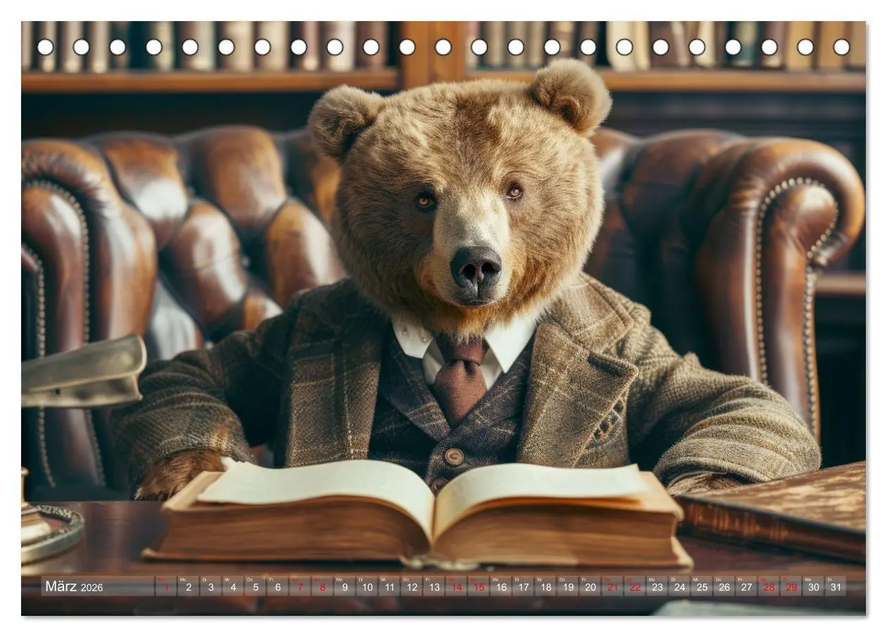Bild: 9783457454039 | Bären im Büro (Tischkalender 2026 DIN A5 quer), CALVENDO...