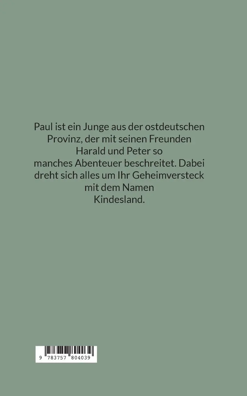 Rückseite: 9783757804039 | Kin(des)land | Uwe Lessinger | Taschenbuch | 242 S. | Deutsch | 2023