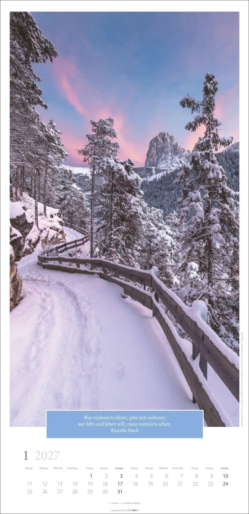 Bild: 9783839904039 | Traumhafte Wege Kalender 2027 | Cornelia Dörr | Kalender | 14 S.