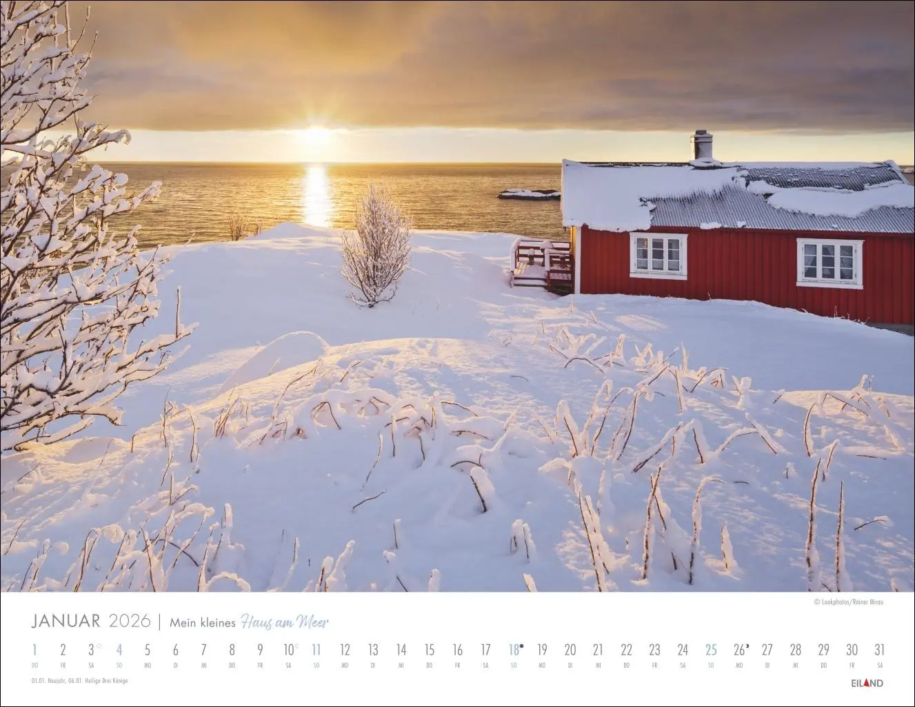 Bild: 9783964024039 | Mein kleines Haus am Meer Kalender 2026 | Kalender | Spiralbindung