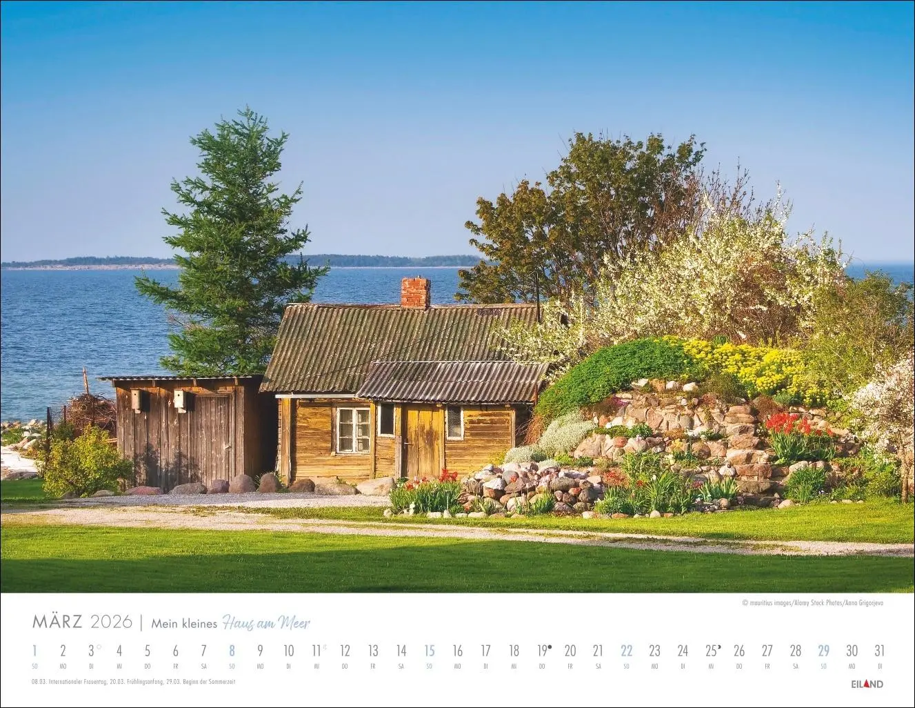 Bild: 9783964024039 | Mein kleines Haus am Meer Kalender 2026 | Kalender | Spiralbindung
