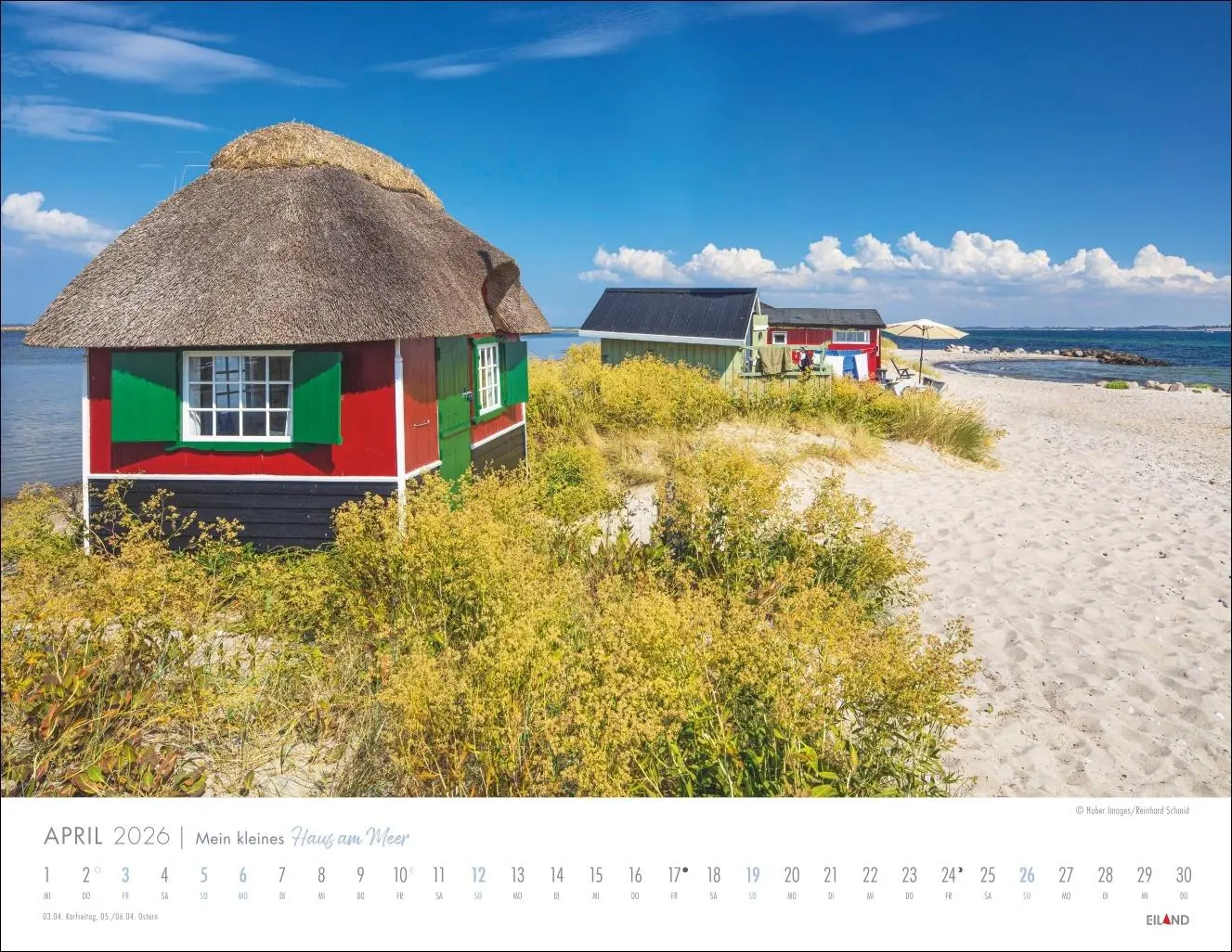 Bild: 9783964024039 | Mein kleines Haus am Meer Kalender 2026 | Kalender | Spiralbindung