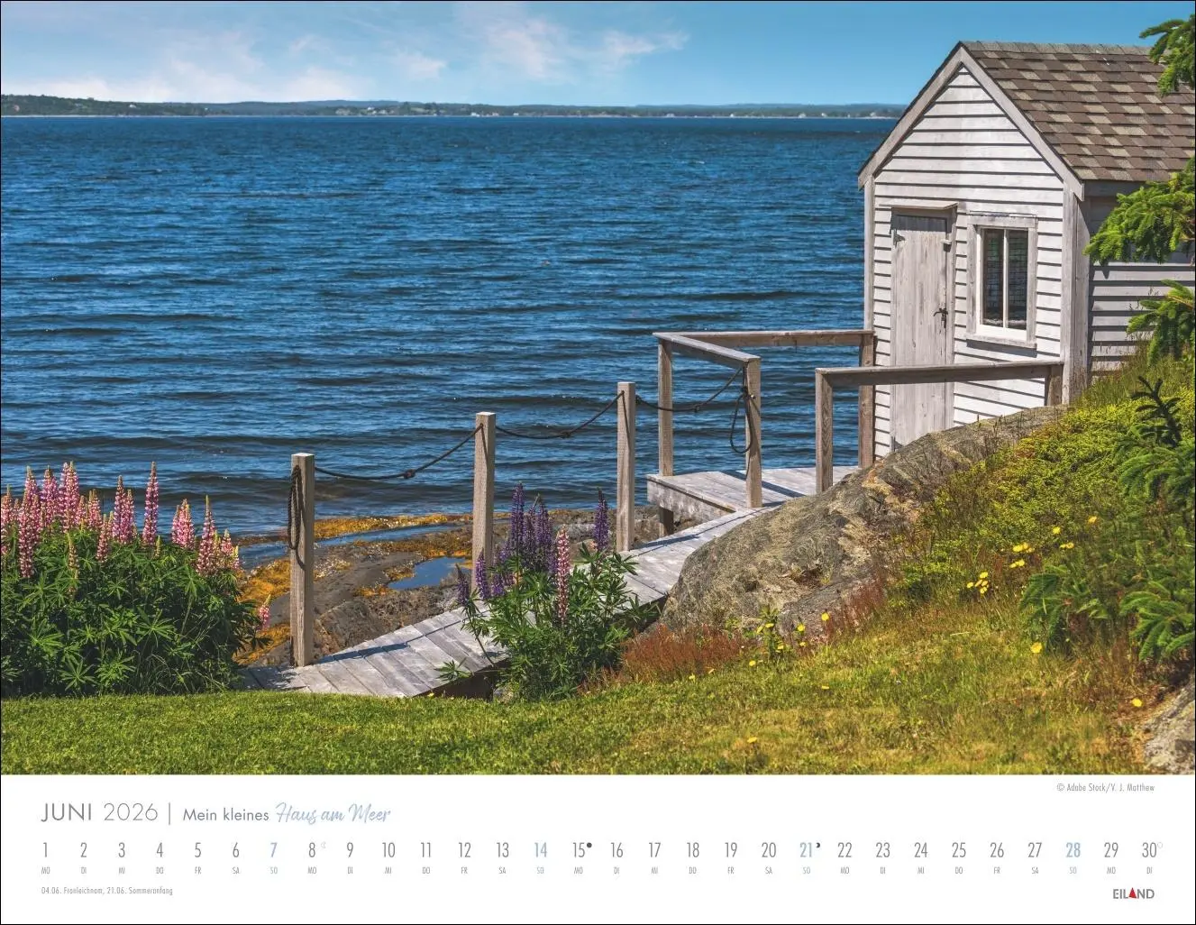 Bild: 9783964024039 | Mein kleines Haus am Meer Kalender 2026 | Kalender | Spiralbindung