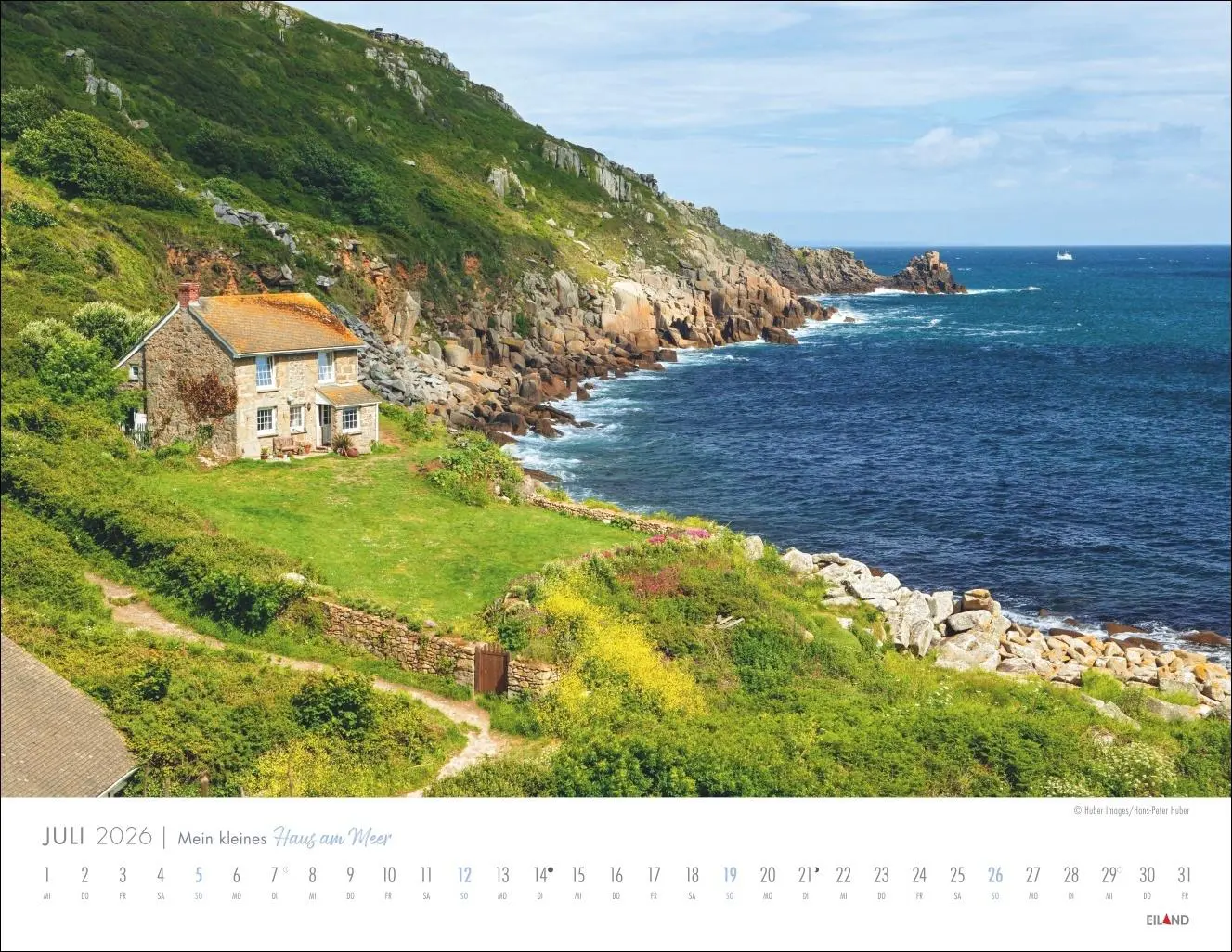 Bild: 9783964024039 | Mein kleines Haus am Meer Kalender 2026 | Kalender | Spiralbindung