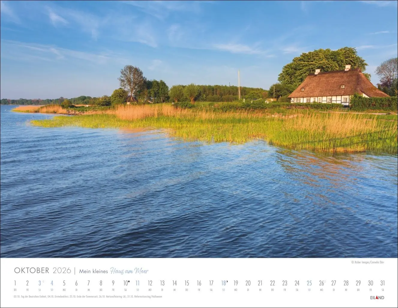 Bild: 9783964024039 | Mein kleines Haus am Meer Kalender 2026 | Kalender | Spiralbindung