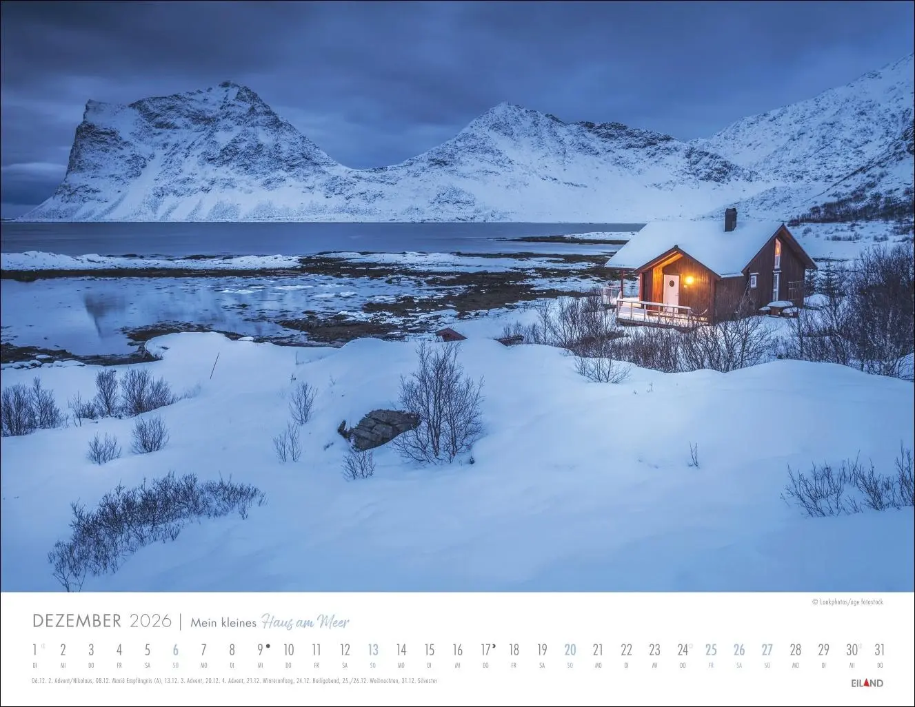 Bild: 9783964024039 | Mein kleines Haus am Meer Kalender 2026 | Kalender | Spiralbindung
