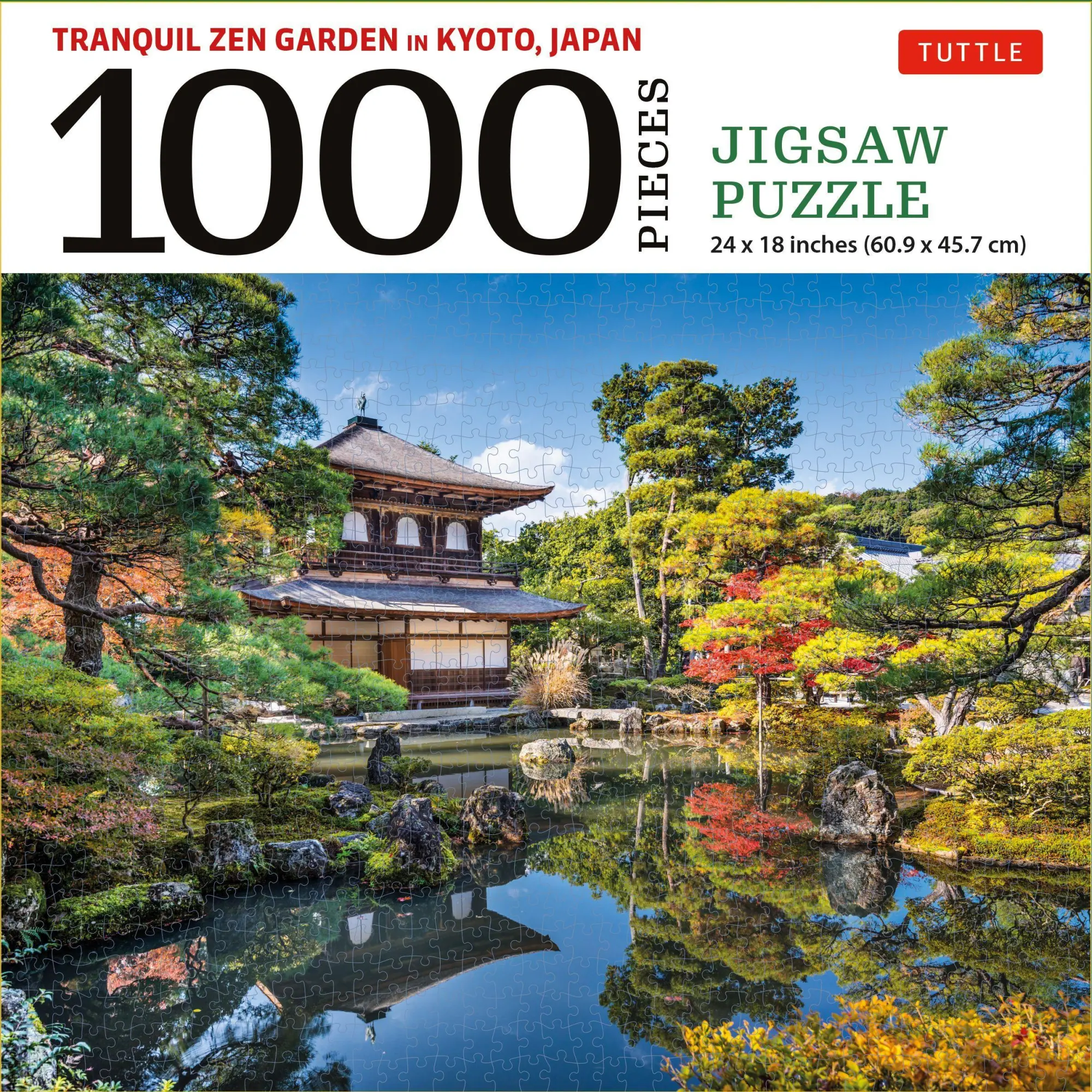 Cover: 9780804854139 | Tranquil Zen Garden in Kyoto Japan- 1000 Piece Jigsaw Puzzle | Studio