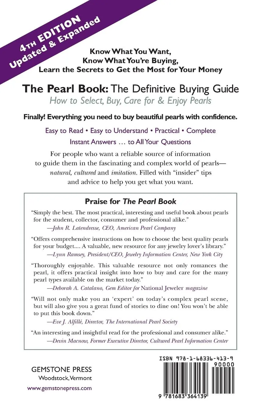 Rückseite: 9781683364139 | The Pearl Book (4th Edition) | The Definitive Buying Guide | Matlins
