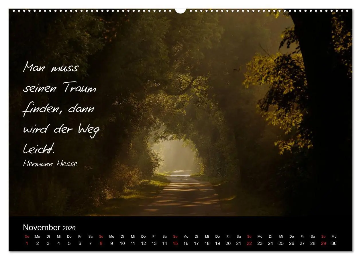 Bild: 9783516154139 | Poetische Wege (Wandkalender 2026 DIN A2 quer), CALVENDO...