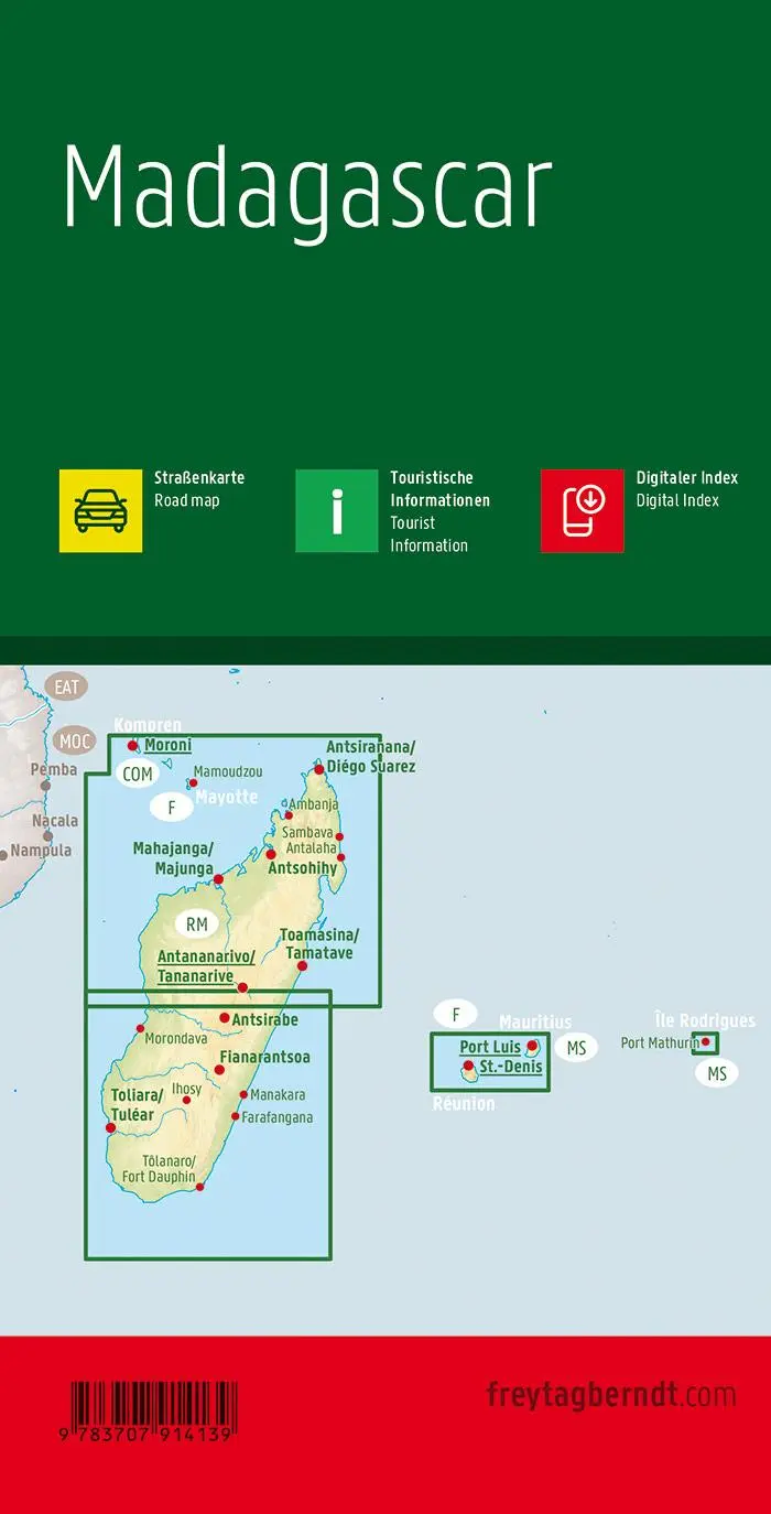 Rückseite: 9783707914139 | Madagaskar 1 : 1 000 000 | (Land-)Karte | Karte/Landkarte | Deutsch