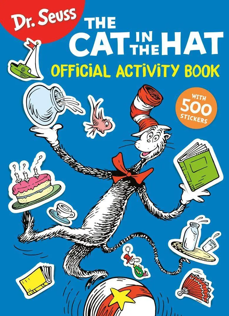 Cover: 9780593814239 | Dr. Seuss: The Cat in the Hat Official Activity Book with 500 Stickers