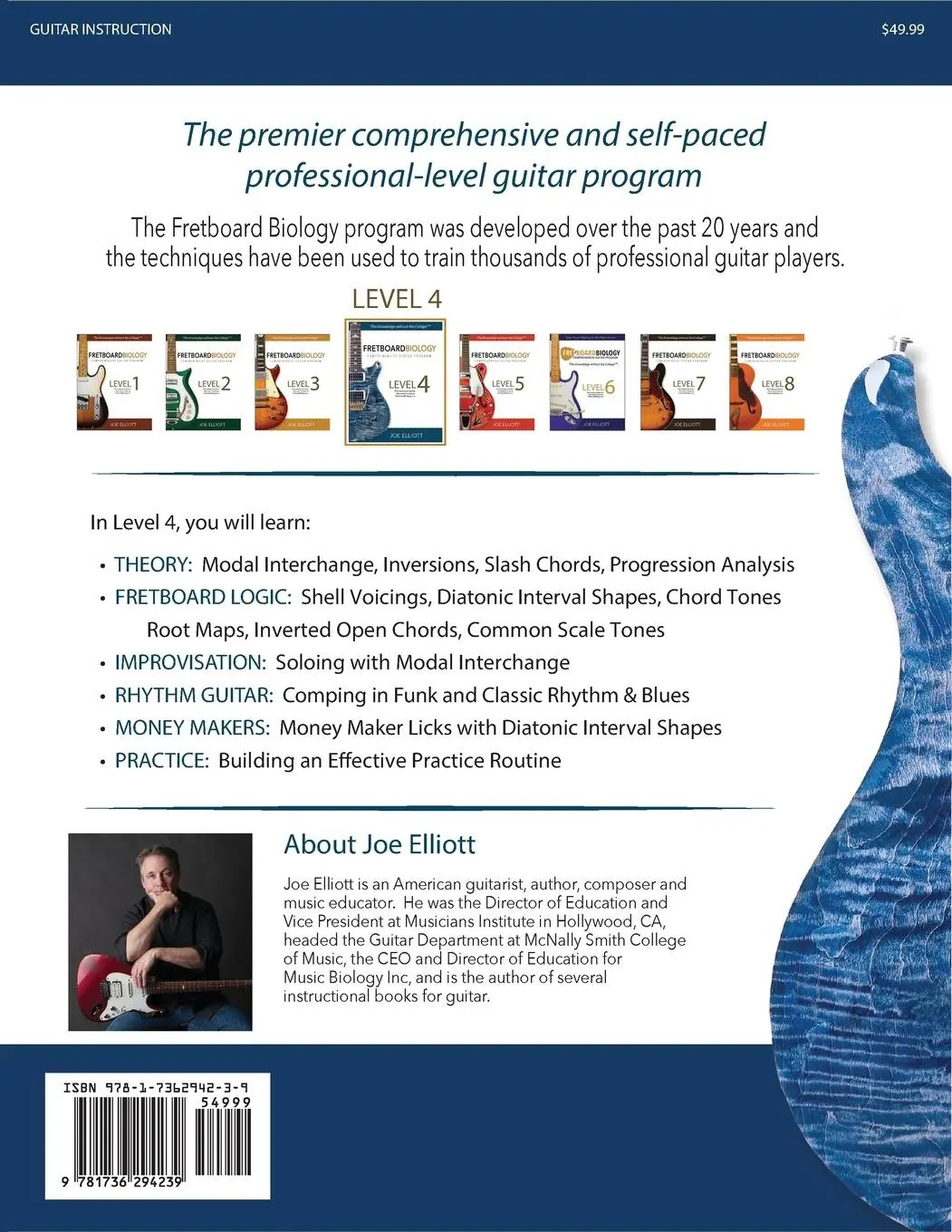 Rückseite: 9781736294239 | Fretboard Biology - Level 4 | Joe Elliott | Taschenbuch | Englisch