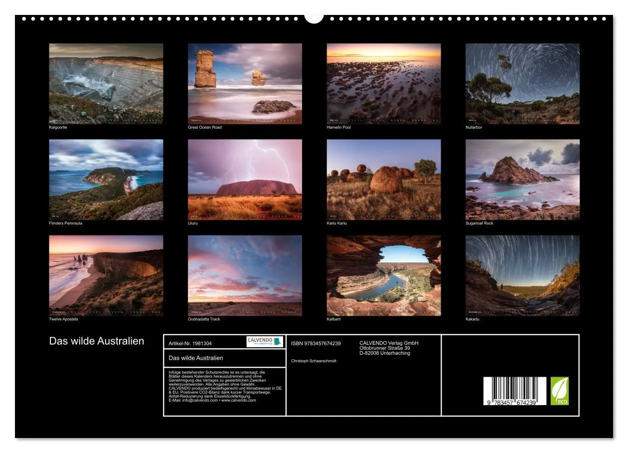 Bild: 9783457674239 | Das wilde Australien (hochwertiger Premium Wandkalender 2026 DIN A2...