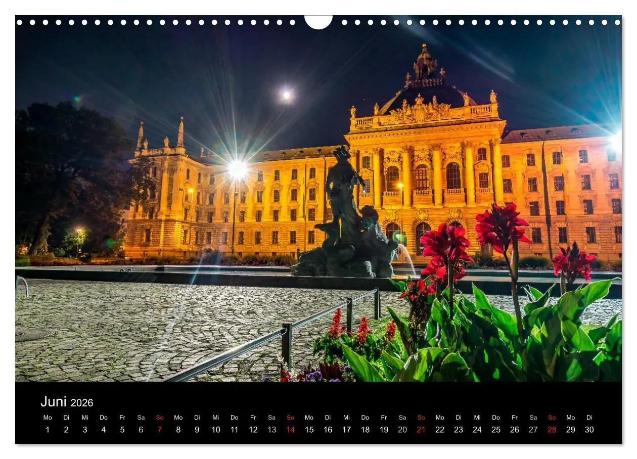 Bild: 9783457984239 | München bei Nacht (Wandkalender 2026 DIN A3 quer), CALVENDO...