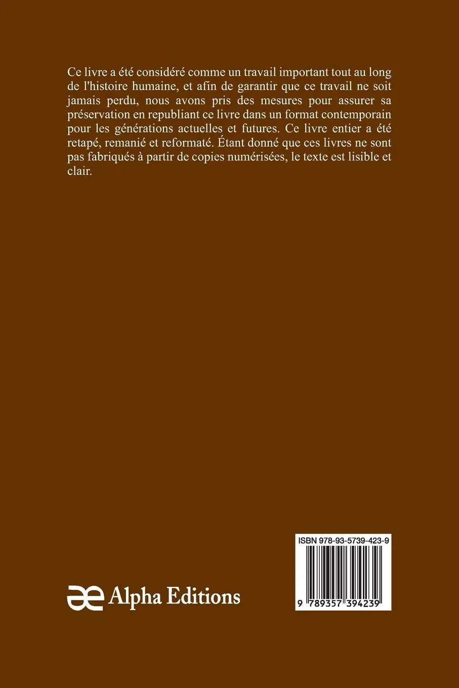 Rückseite: 9789357394239 | Chéri | Colette | Taschenbuch | Französisch | 2023 | Alpha Editions