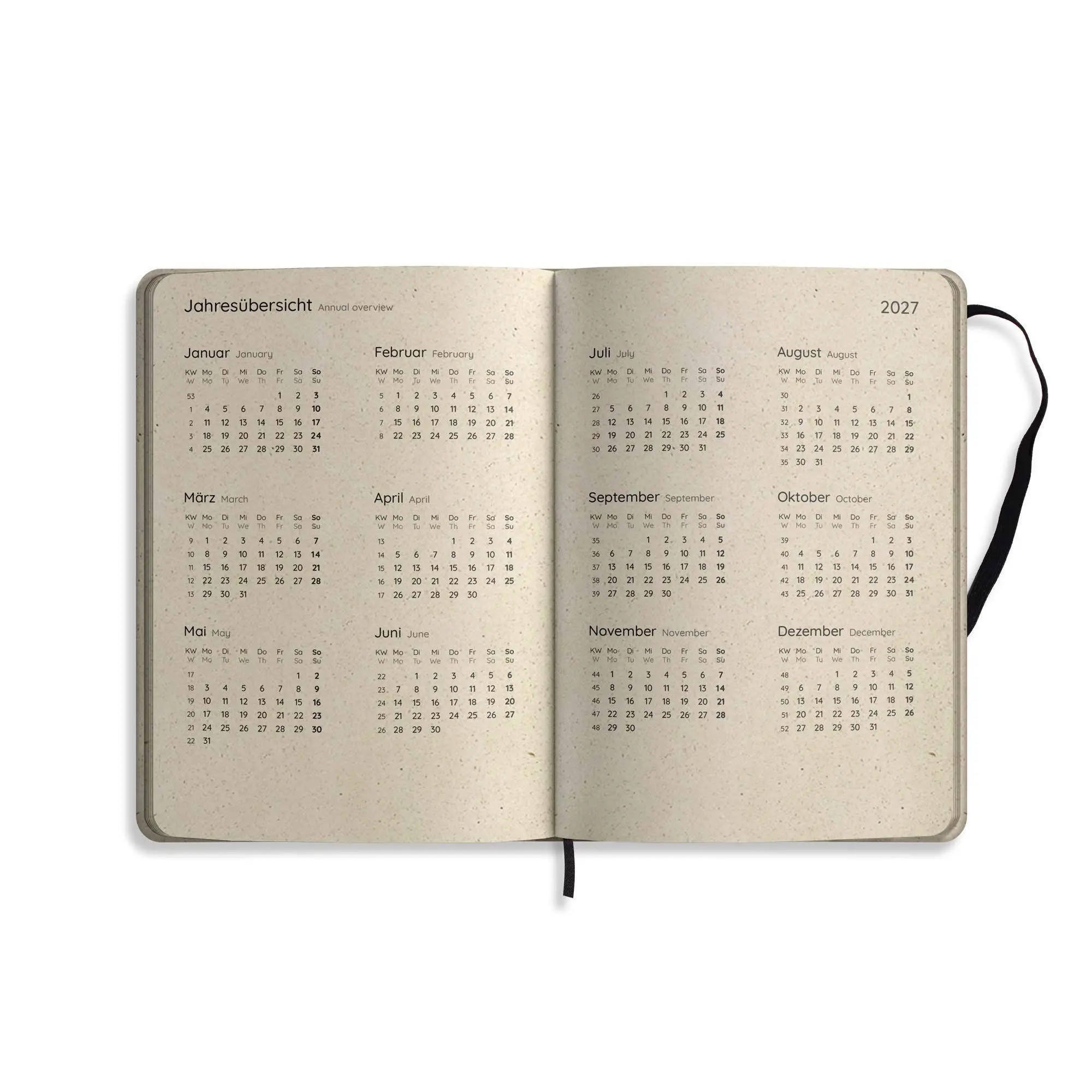 Bild: 4260626414339 | matabooks - A5 Kalender Samaya 2027 Farbe: Pond Green (DE/EN) | Buch