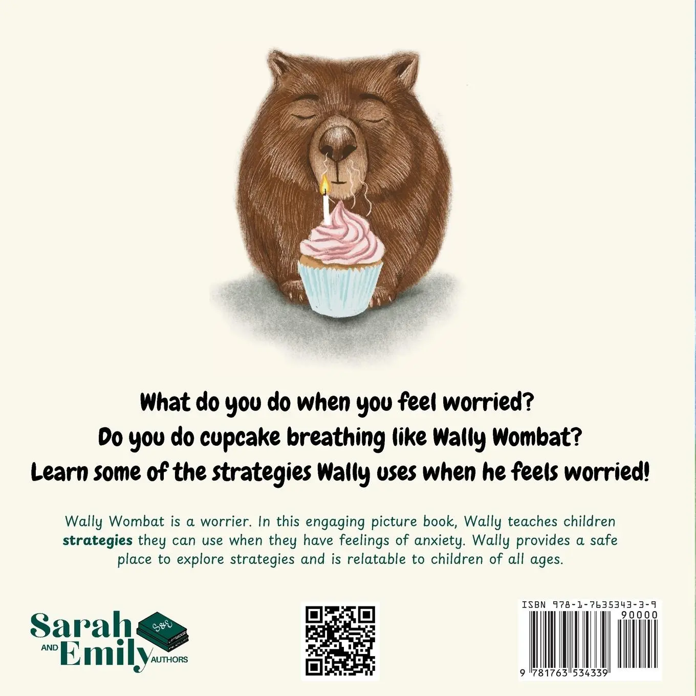 Rückseite: 9781763534339 | Wally Wombat | Anxiety Strategies | Sarah Hodgson (u. a.) | Buch