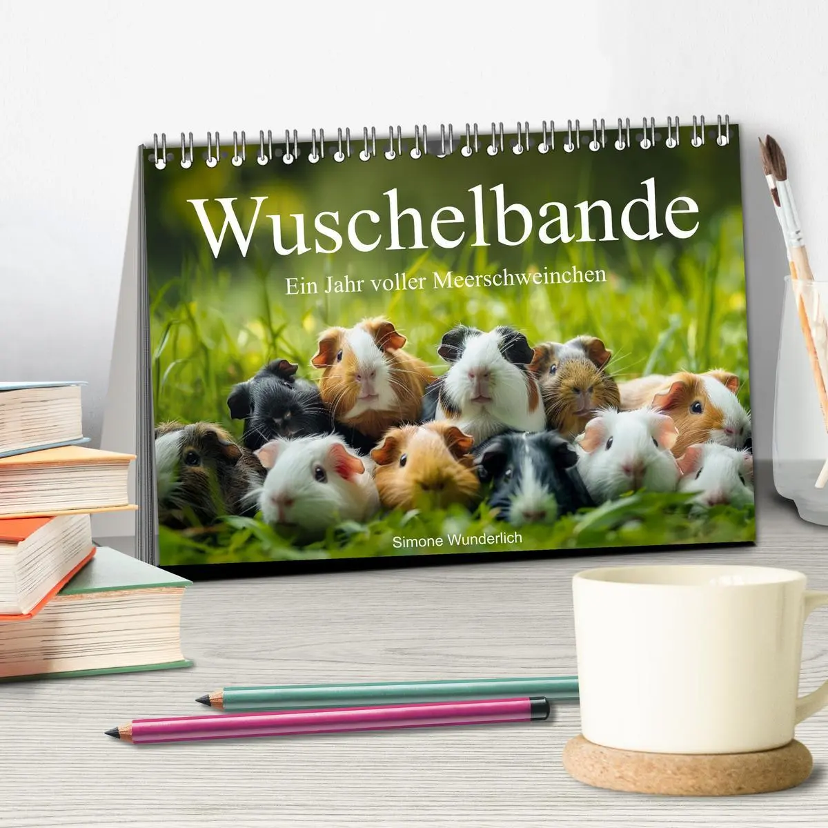 Bild: 9783457424339 | Wuschelbande - Ein Jahr voller Meerschweinchen (Tischkalender 2026...