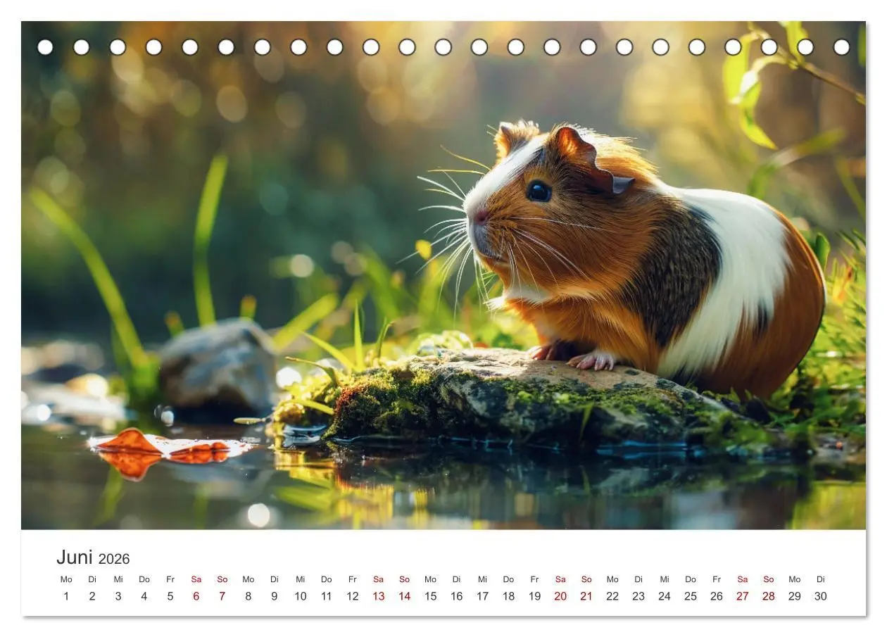 Bild: 9783457424339 | Wuschelbande - Ein Jahr voller Meerschweinchen (Tischkalender 2026...