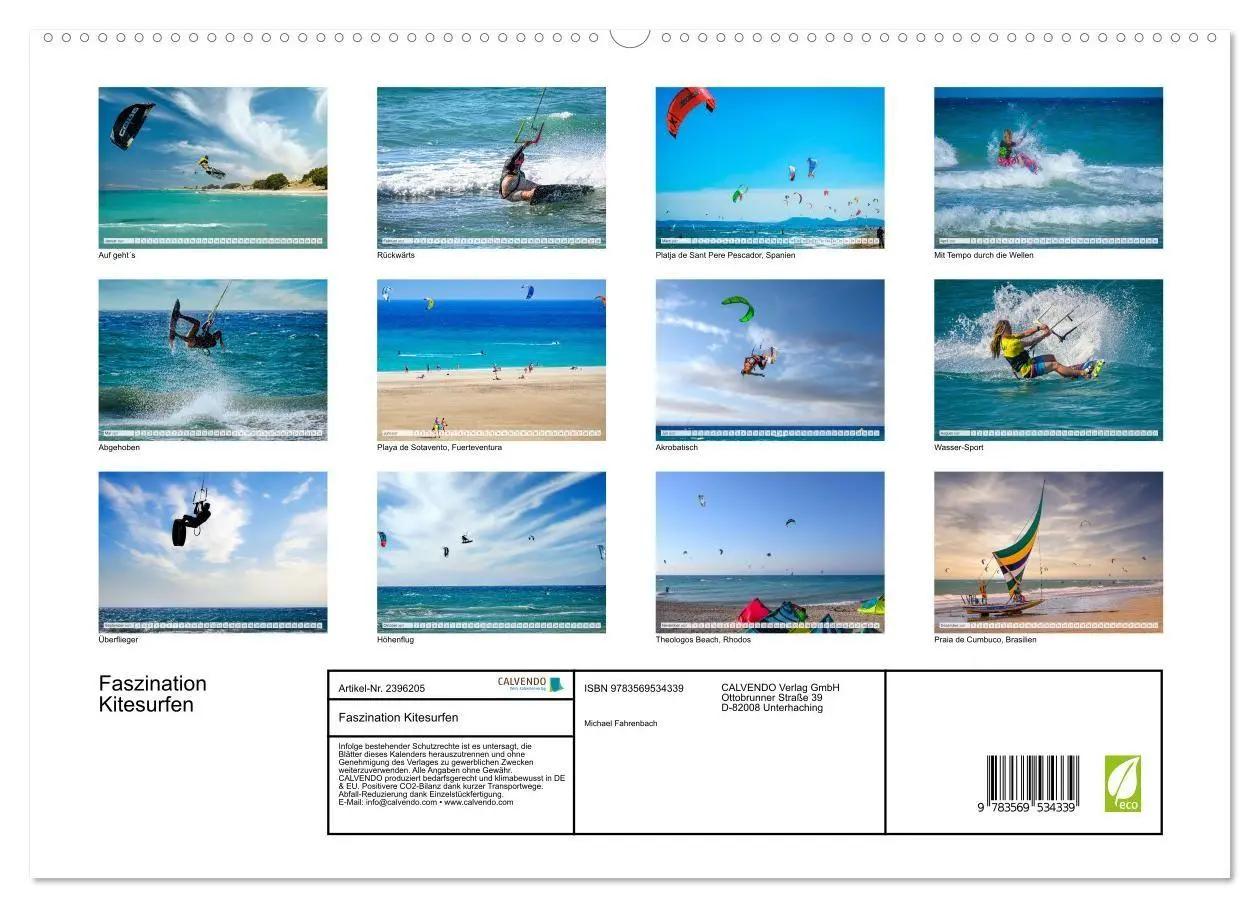 Bild: 9783569534339 | Faszination Kitesurfen (hochwertiger Premium Wandkalender 2027 DIN...