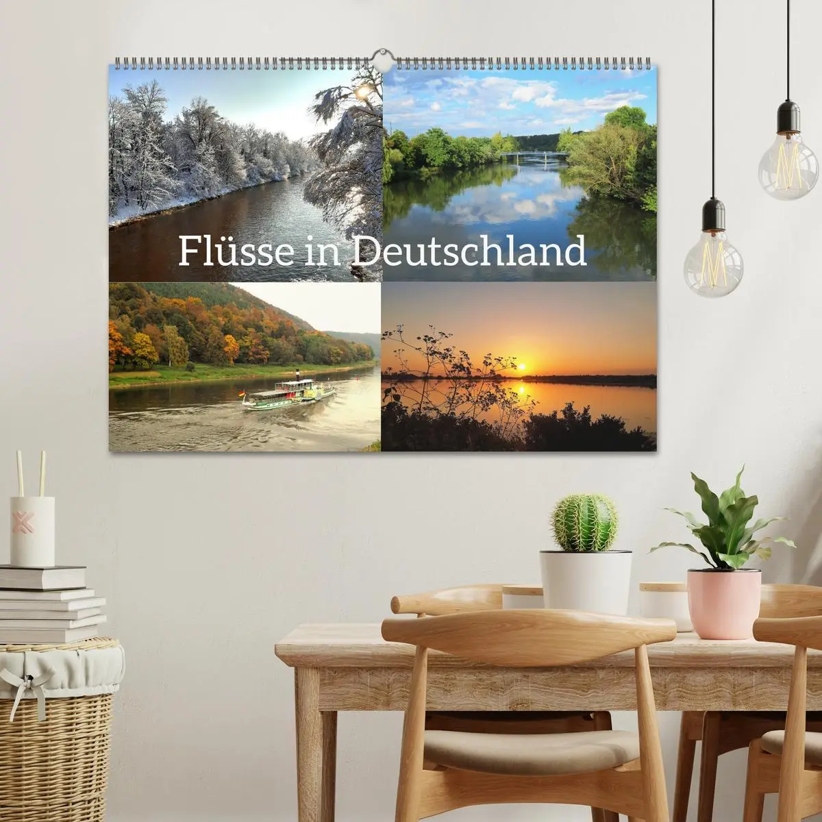 Bild: 9783457344439 | Flüsse in Deutschland (Wandkalender 2026 DIN A2 quer), CALVENDO...