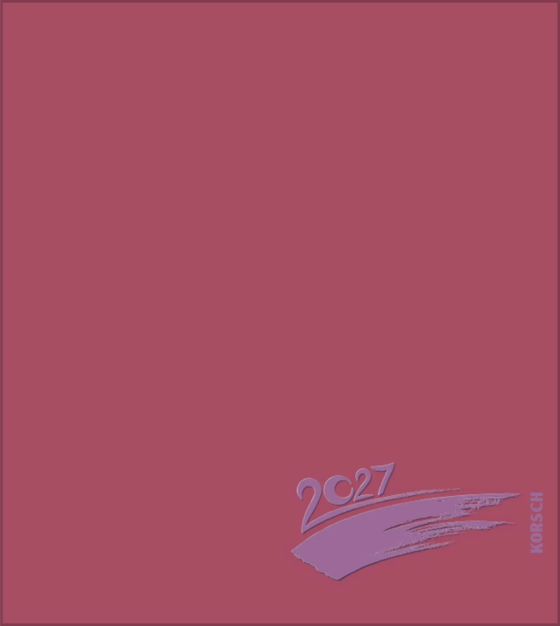 Cover: 9783819304439 | Foto-Malen-Basteln Bastelkalender bordeaux 2027 | Verlag Korsch | 2027