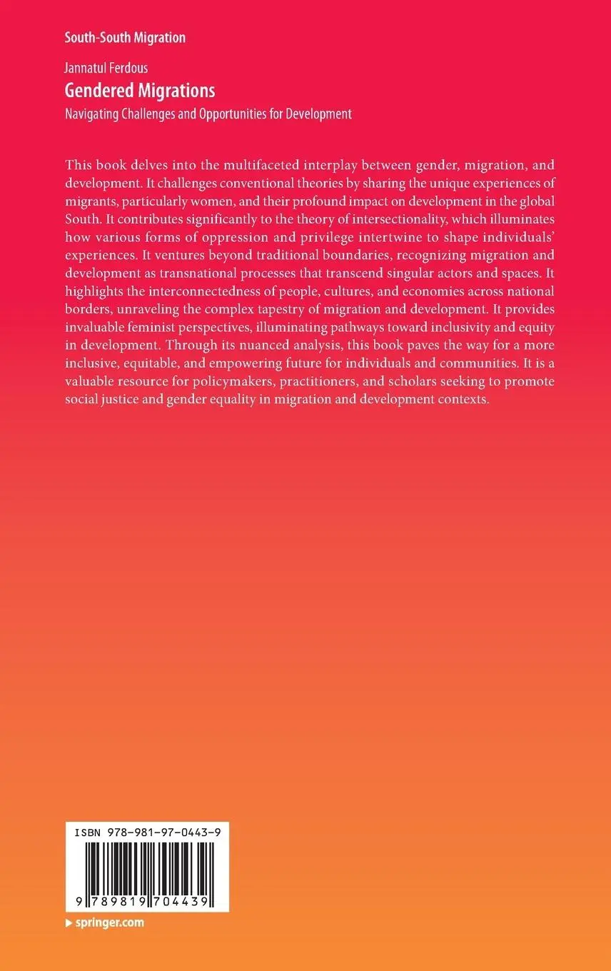 Rückseite: 9789819704439 | Gendered Migrations | Jannatul Ferdous | Buch | ix | Englisch | 2024