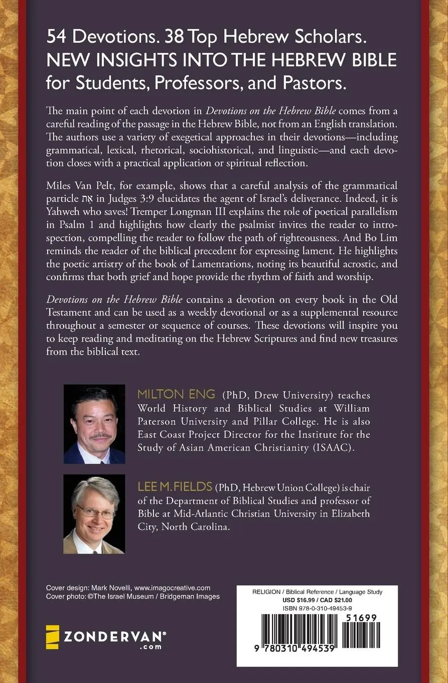 Rückseite: 9780310494539 | The Devotions on the Hebrew Bible | Milton Eng (u. a.) | Taschenbuch