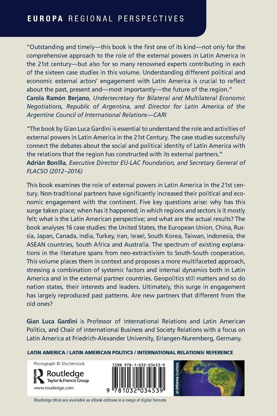 Rückseite: 9781032034539 | External Powers in Latin America | Gian Luca Gardini | Taschenbuch