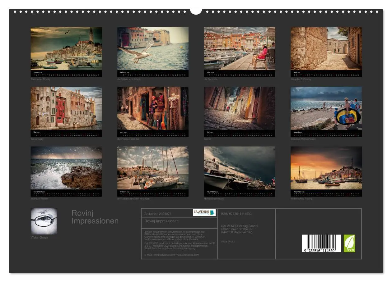 Bild: 9783516114539 | Rovinj Impressionen (hochwertiger Premium Wandkalender 2026 DIN A2...