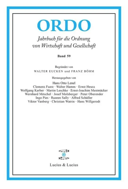 Cover: 9783828204539 | ORDO 59 | De Gruyter | Buch | Gebunden | Deutsch | 2008