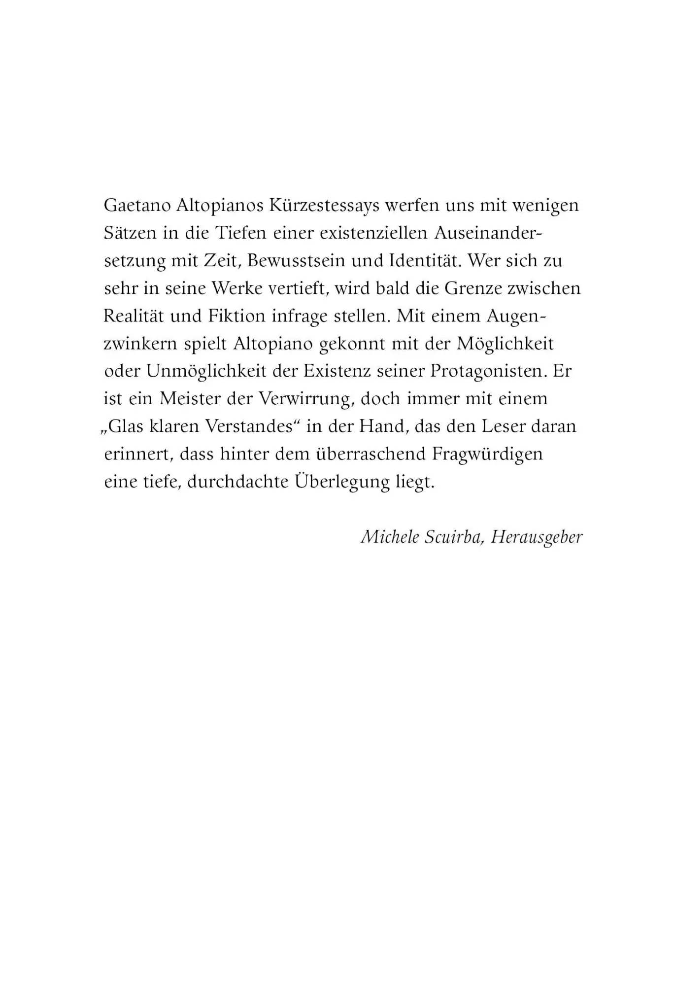 Bild: 9783949774539 | Von der Freiheit des Huhns zu picken | Gaetano Altopiano | Buch | 2024