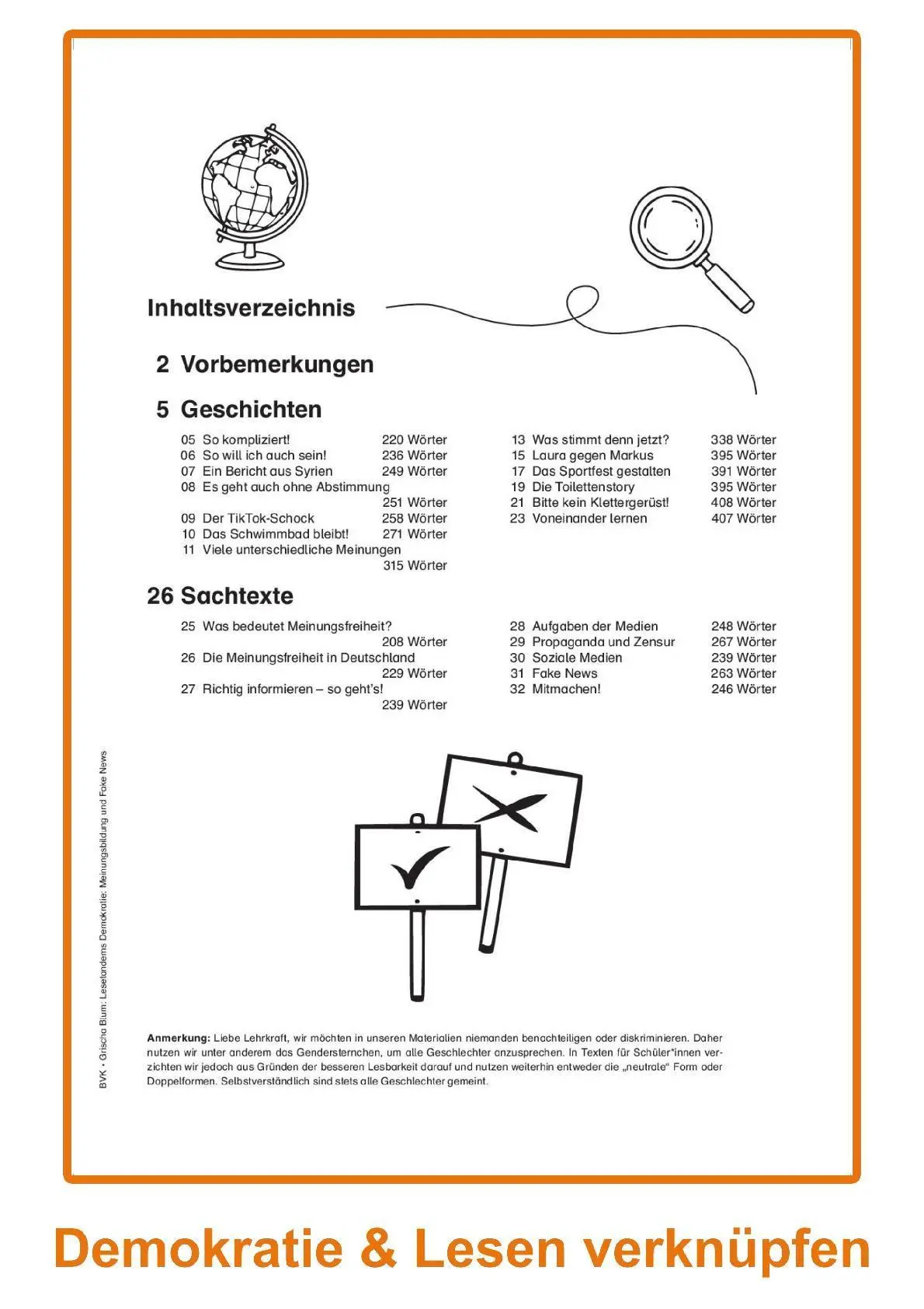 Bild: 9783965204539 | Lesetandems Demokratie: Meinungsbildung und Fake News | Grischa Blum