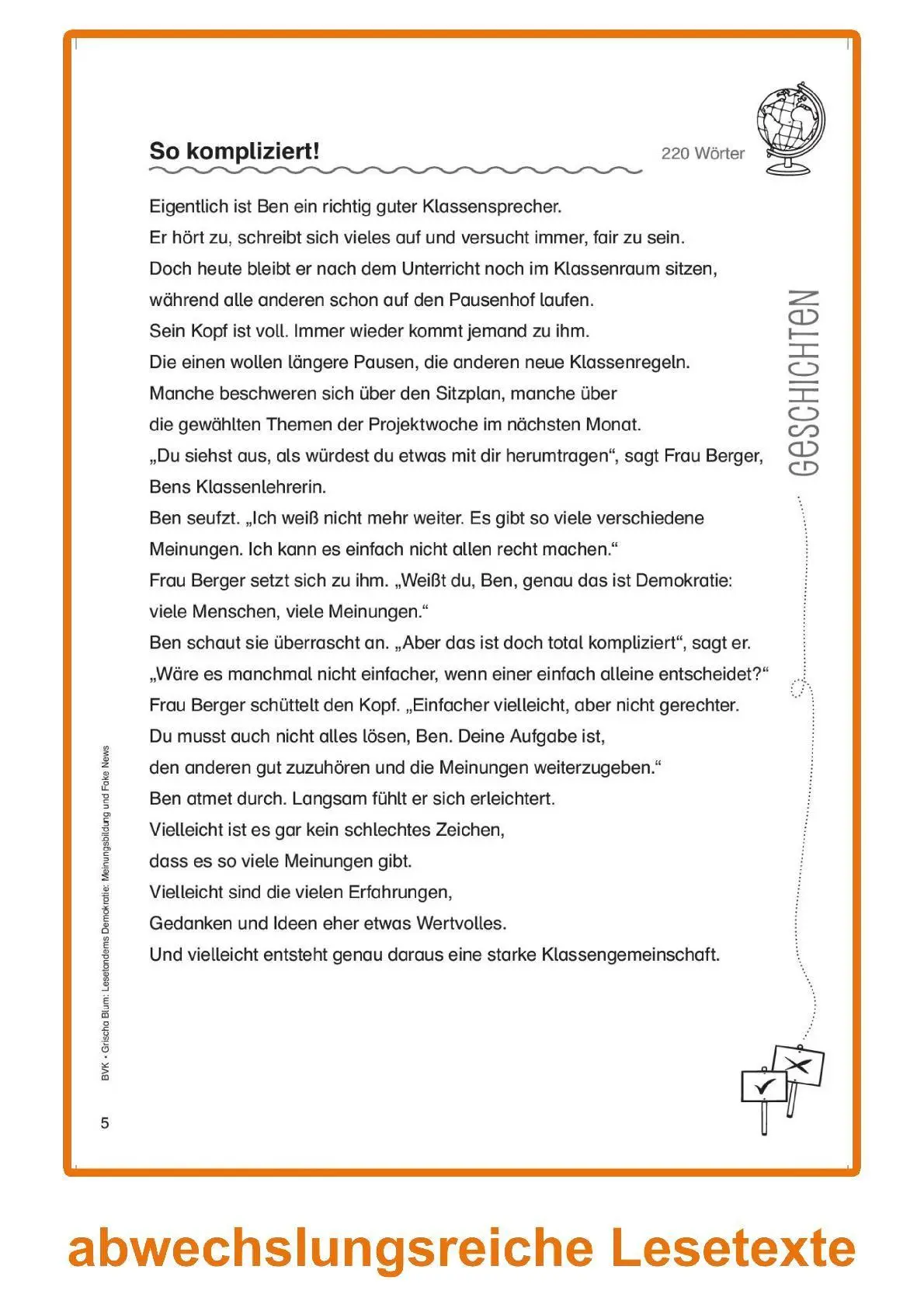 Bild: 9783965204539 | Lesetandems Demokratie: Meinungsbildung und Fake News | Grischa Blum