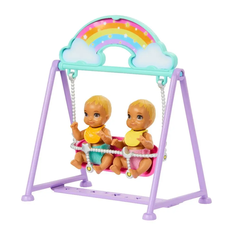Bild: 194735234639 | Barbie Skipper Babysitter Zwillings-Kinderzimmer-Spielset | HXM99