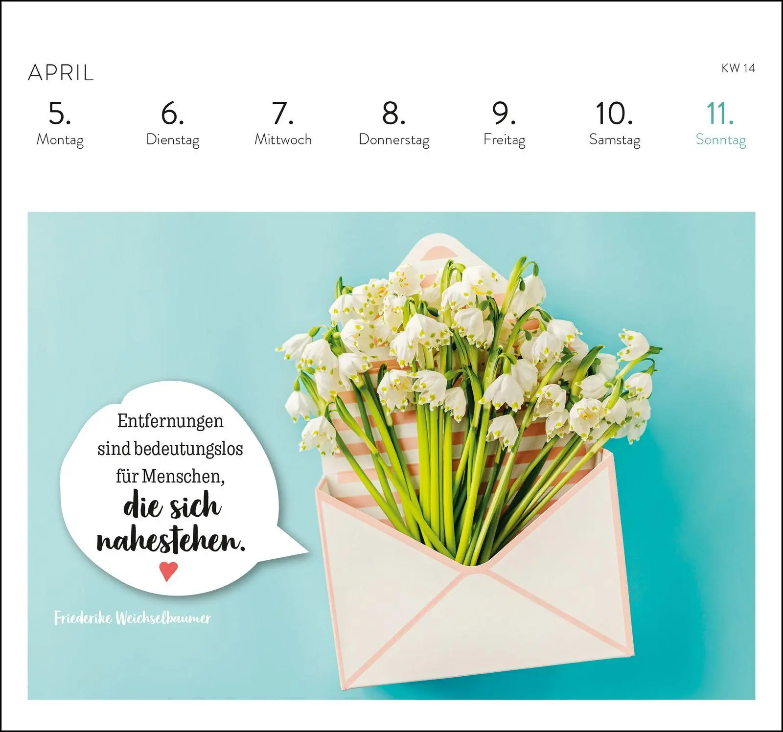 Bild: 4036442014639 | Postkartenkalender 2027: Eine kleine Umarmung für jeden Tag | Verlag